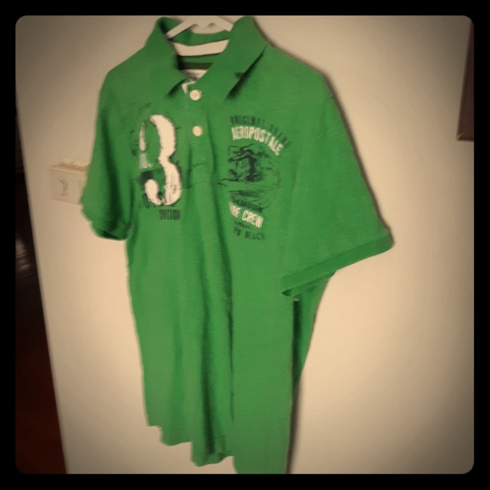 Aeropostale Green Large Polo
